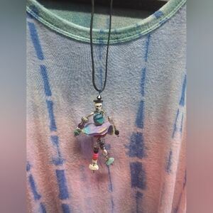 Skull Doll Necklace Beaded